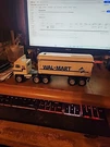 Vintage Wal-mart Tractor & Trailer Novelty Am-fm Radio Alarm Clock Rare. Fixed Price $40.00.