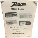 Zenith Service Manual RA-59 Am Radios Models E210-1,E214-1,E258-1 &E266-1. Fixed Price $22.00.