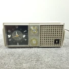 Vintage Zenith L519 Tube Radio Clock Telechron Am 1950'S Mcm White Tested Works. Fixed Price $80.00.