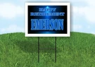 Emerson Retirement Blue 18 In X 24 Yard Sign Road With Stand. Fixed Price $19.99.