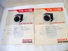 Sony TFM-C430W Service Manual Original Repair Book Am/fm Clock Transistor Radio. Fixed Price $25.00.