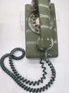 Itt Model 554 Series Green Rotary Dial Wall Mount Telephone Clear Carriage. Fixed Price $109.00.