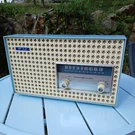 Vintage General Electric Model T-185A Baby Blue Radio Fm Mcm. Fixed Price $34.00.