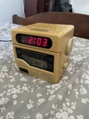Lloyds Clock Radio CR201 Vintage Cube Am/fm Cassette Player Yellowed. Fixed Price $9.99.