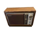 Sony ICF-9740W Fm Am 2 Band Desktop Radio Wood Grain Cabinet Vintage Untested. Fixed Price $20.00.