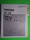 Toshiba RP-22 Service Manual Original Repair Book Stereo Fm Radio Walkman. Fixed Price $19.98.