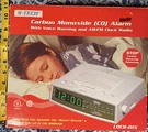 Carbon Monoxide Alarm Clock Am/fm Radio Voice Warning Battery Back-up Nos 1998. Fixed Price $22.95.
