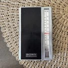 Vintage Sony Am Fm 9 Transistors Radio 3F-77W With Case Powers But Static. Fixed Price $35.00.