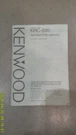 Rare Orig. 80'S Kenwood KRC-930 Tape Head Unit/cd Changer Instruction/use Manual. Fixed Price $30.00.