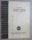 Rca BW-5A Television Sideband Response Analyzer MI-3400 Instruction Manual Book. Fixed Price $24.97.