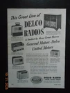 1948 Delco Radio General Motors Product Model R-1409 R-1229 R-1238 R-1236. Fixed Price $7.99.