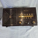 1953 Emerson Model 756B Am Vacuum Tube Radio Bakelite Brown Case Restorative. Fixed Price $77.90.