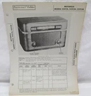 Vintage Photofact Folder Motorola Models 55X11A 55X12A 55X13A Radio Parts Manual. Fixed Price $14.95.