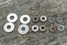 Original (12 Pieces) 1950'S Motorola Tube Radio Speaker Mounting Nuts & Washers. Fixed Price $13.50.