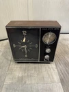 Vintage Admiral Clock Radio Wood Grain Solid State Am / Fm Tested Model CRF-111. Fixed Price $85.00.