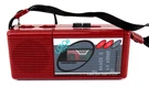 Soundesign Portable Cassette Player Am/fm Radio Model 4603BUR Red Color Tunes. Fixed Price $23.75.