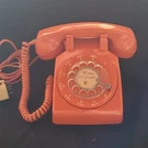 Vintage Stromberg-carlson Tangerine Rotary Dial Telephone Collectible 1940-1969. Fixed Price $140.00.