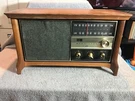 Vintage 1960'S Rca Victor RHC41W Walnut Solid State Radio Works 17"X 8" 10". Fixed Price $69.50.