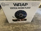 Fuse Wrap Vertical Vinyl Record Player Radio, Bluetooth, Alarm Clock - Bamboo. Fixed Price $115.00.