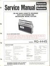 Panasonic Service Manual For RQ-444S. Fixed Price $22.99.