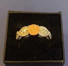Bomb Party Ring (size 9) Lc Bright Peach Morganite Fusion Solid .925 Sterling. Fixed Price $55.00.