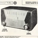 1952 Motorola Radio 62X11U 62X12U 13U Schematic Service Manual Vintage Original. Fixed Price $9.99.