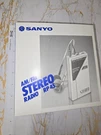 Sanyo RP-45 Am/fm Stereo Portable Radio Walkman Style Silver. Vintage. Rare, New. Fixed Price $24.00.