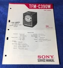 Sony TFM-C390W Analog Clock Radio Original Service Manual Schematic M167X. Fixed Price $27.95.