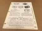 Vintage Philco Home Radio Service Manual Models F-809, F-813, F-815, F-817. Fixed Price $7.96.