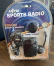 Electro Brand Am/fm Sports Radio W/ Bonus Watch 823-1 Sealed Mint Rare. Fixed Price $15.75.