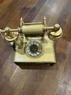 Deco-tel French Provincial Style Gold Brass Rotary Phone Model D-BM1211W Works!!. Fixed Price $85.00.