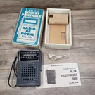 Vintage Realistic Fm-am Pocket Portable Radio Cat. No. 12-635 Box. Fixed Price $17.99.