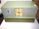 Olive Green 1959 Zenith Tube Radio Model B728F - Original Broken Case Parts. Fixed Price $57.50.