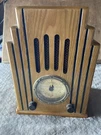 Vtg 90S Classic Wood Art Deco Cathedral Am/fm Radio Tabletop 9762 Works. Fixed Price $39.99.