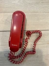 Vintage Sony Telephone IT-B3 Corded Land Line Red Wall Table. Fixed Price $23.99.