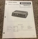 1980 Sanyo RM5022 Digital Flip Clock Radio Service Manual. Fixed Price $15.00.