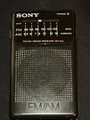 Sony ICF-S14 Black Portable Am/fm 2 Band Receiver Radio Brand Case. Fixed Price $14.50.