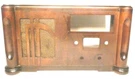 Vintage Art Deco Silvertone Wood Table Model 6022 Radio: Shell & Grill Cloth. Fixed Price $75.00.