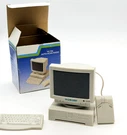 Vintage Pc Fm Auto-scan Radio Mini Computer Novelty Desktop Toy Boxed 90S Beige. Fixed Price $16.69.