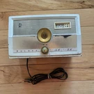 Vtg 1950S White Mid Century Modern Bulova Am Tube Radio Series Works!!. Fixed Price $49.99.
