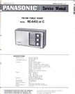 Panasonic Service Manual RE-6451 C(pdf E-format). Fixed Price $16.99.