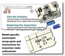 Ambassador A-884 Electrolytic Recap Parts & Service Documents. Fixed Price $16.99.