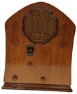 1931 Clarion Jr AC-60 Cathedral Trf Radio = Restored, Works. Fixed Price $250.00.