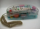 Clear Unisonic Model 6900 See Thru Telephone 80 Retro *parts Only*. Fixed Price $25.00.