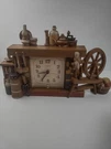 Vintage Burwood 2583 New Haven Wall Clock Fireplace, Sewing, Cabin, Rustic, Mcm. Fixed Price $24.99.