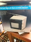 Jc Penney: Vintage Portable 4.5" B/w Tv With Am/fm Radio And Lcd Alarm Clock. Fixed Price $34.50.