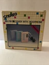 Vintage Silvano Am Fm Stereo Headphone Purple Portable Radio Tested Works. Fixed Price $16.87.