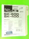 Pioneer SK-600 Service Manual Original Repair Book Stereo Boombox Radio. Fixed Price $19.98.