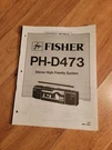Fisher Ph D473 Boombox Stereo Service Manual Repair. Fixed Price $19.99.