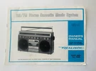 Am/fm Stereo Cassette Music System SCR-15 Realistic Vintage Manual. Fixed Price $29.99.